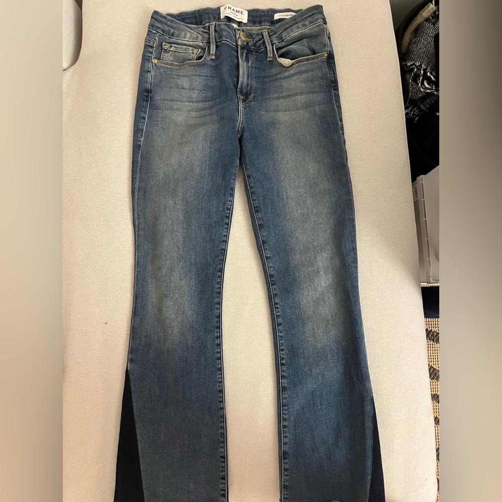 Frame cropped denim